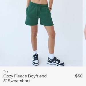 TNA Cozy Fleece Boyfriend 5” Sweatshorts